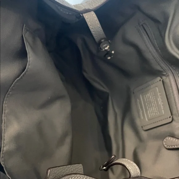 Coach Pebble Leather Shoulder Bag in Gray - Picture 4 of 7